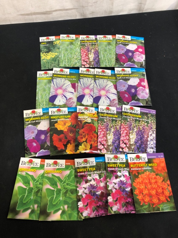 Photo 1 of 20PC LOT, VARIOUS SEEDS FOR PLANTING, SELL BY 11/22