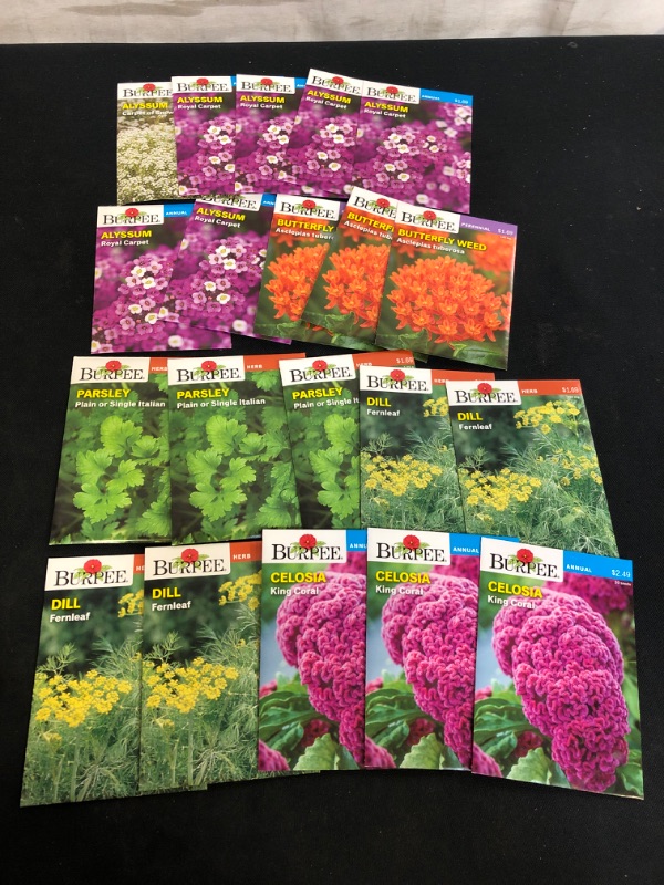 Photo 1 of 20PC LOT, VARIOUS SEEDS FOR PLANTING, SELL BY 11/22