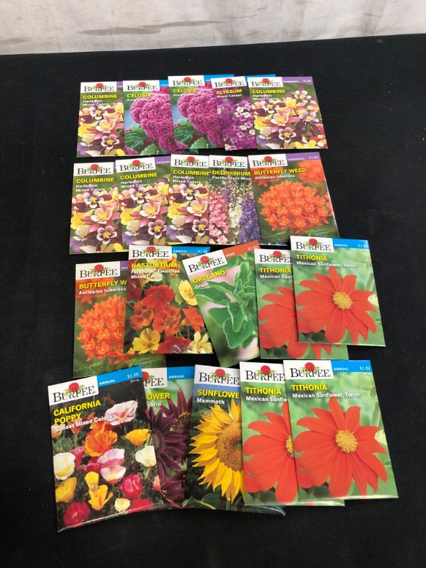 Photo 1 of 20PC LOT, VARIOUS SEEDS FOR PLANTING, SELL BY 11/22