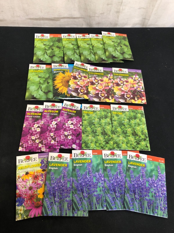 Photo 1 of 20PC LOT, VARIOUS SEEDS FOR PLANTING, SELL BY 11/22