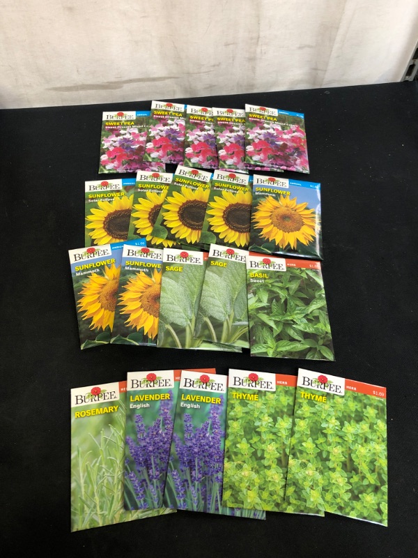 Photo 1 of 20PC LOT, VARIOUS SEEDS FOR PLANTING, SELL BY 11/22