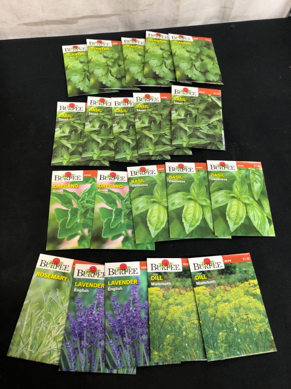 Photo 1 of 20PC LOT, VARIOUS SEEDS FOR PLANTING, SELL BY 11/22