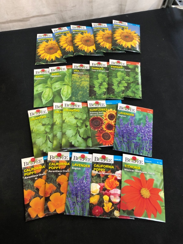 Photo 1 of 20PC LOT, VARIOUS SEEDS FOR PLANTING, SELL BY 11/22