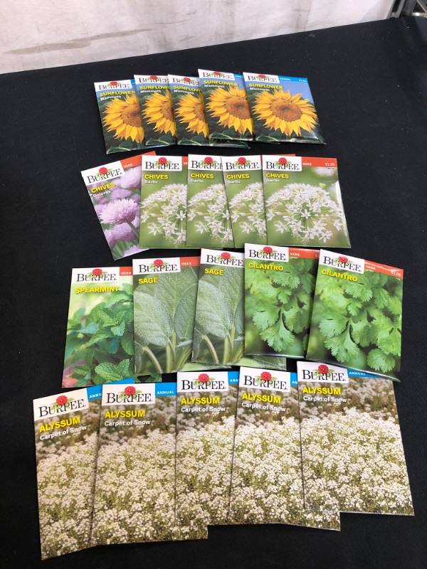 Photo 1 of 20PC LOT, VARIOUS SEEDS FOR PLANTING, SELL BY 11/22