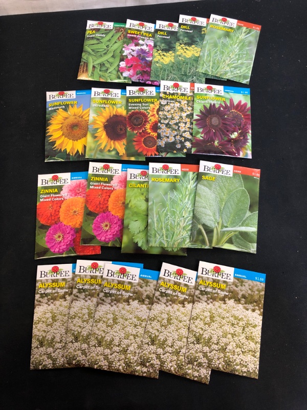 Photo 1 of 20PC LOT, VARIOUS SEEDS FOR PLANTING, SELL BY 11/22