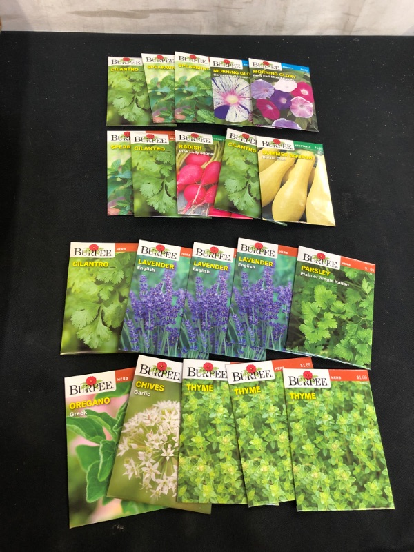 Photo 1 of 20PC LOT, VARIOUS SEEDS FOR PLANTING, SELL BY 11/22