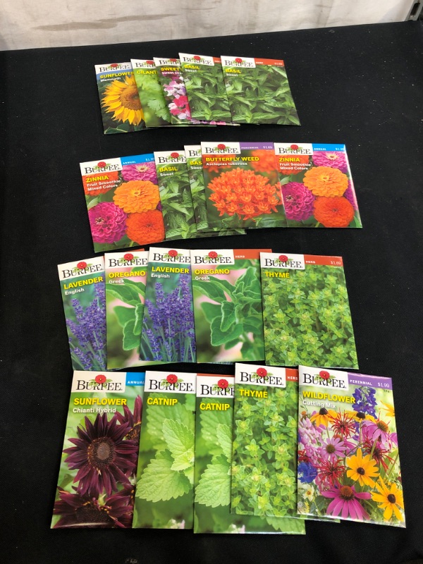 Photo 1 of 20PC LOT, VARIOUS SEEDS FOR PLANTING, SELL BY 11/22