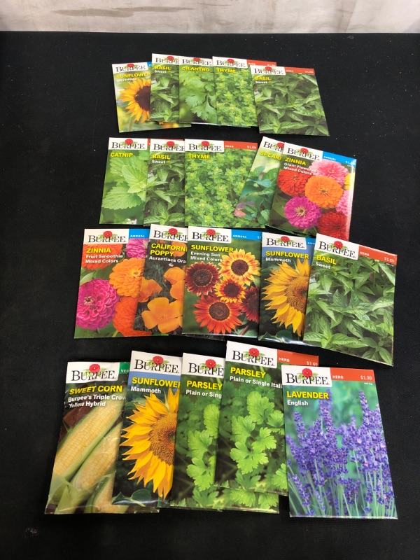 Photo 1 of 20PC LOT, VARIOUS SEEDS FOR PLANTING, SELL BY 11/22