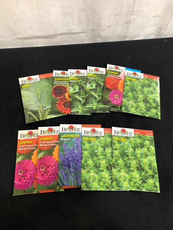 Photo 1 of 11PC LOT, VARIOUS SEEDS FOR PLANTING, SELL BY 11/22