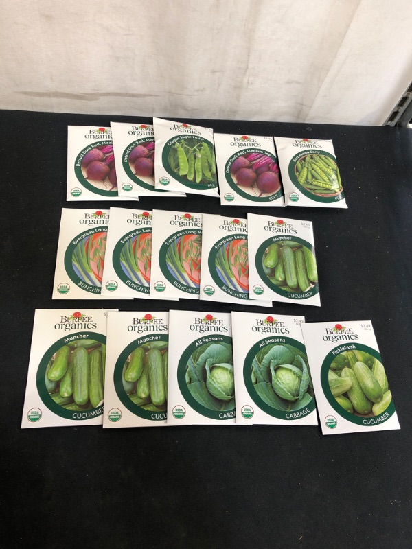 Photo 1 of 15PC LOT, VARIOUS ORGANIC SEEDS FOR PLANTING, SELL BY 11/22