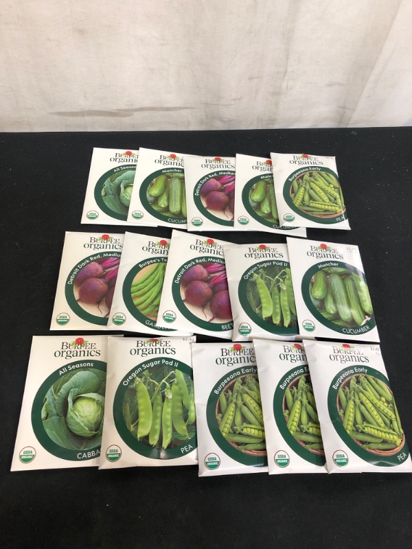 Photo 1 of 15PC LOT, VARIOUS ORGANIC SEEDS FOR PLANTING, SELL BY 11/22