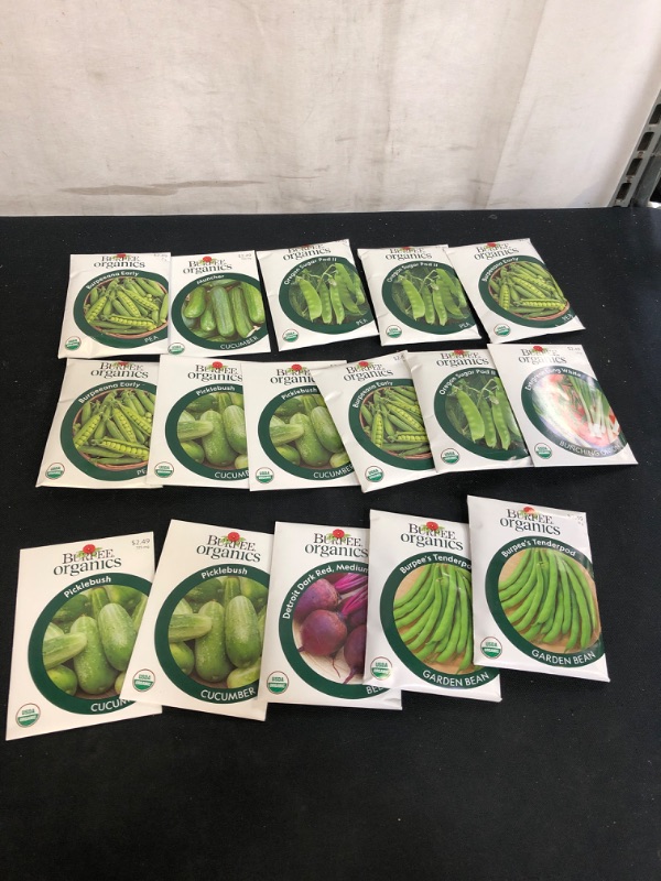 Photo 1 of 15PC LOT, VARIOUS ORGANIC SEEDS FOR PLANTING, SELL BY 11/22