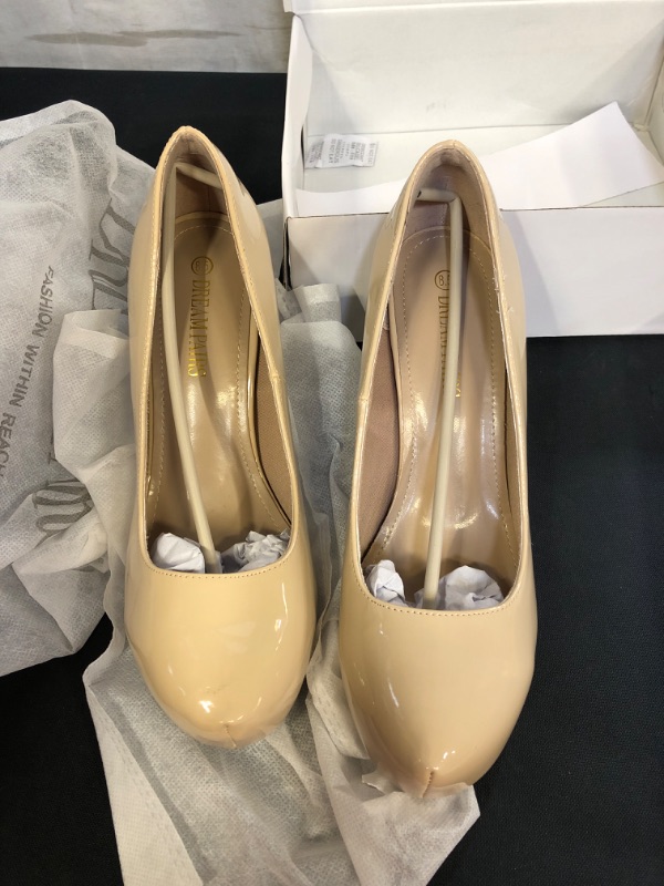 Photo 1 of DREAM PARIS WOMENS NUDE PUMPS SIZE 8.5