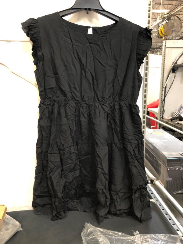 Photo 1 of WOMENS BLACK DRESS, SIZE XL, RUNS SMALL 