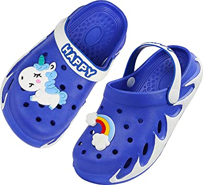 Photo 1 of Weweya Kids Garden Clogs Summer Cute Sandals Slippers with Cartoon Charms for Boys Girls Toddler
 SIZE 12 TODDLER