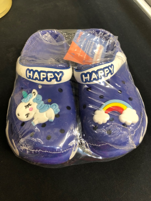 Photo 2 of Weweya Kids Garden Clogs Summer Cute Sandals Slippers with Cartoon Charms for Boys Girls Toddler
 SIZE 12 TODDLER