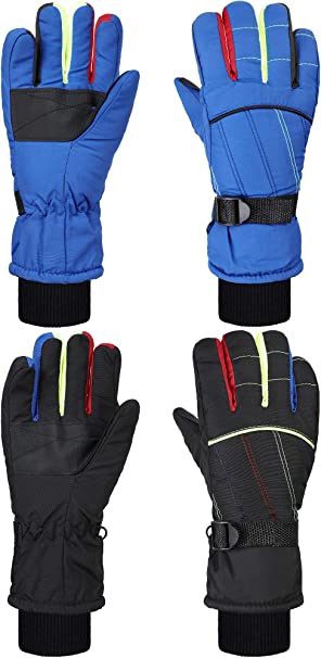 Photo 1 of 2 Pairs Kids Mittens Children Winter Snow Waterproof Thick Warm Windproof Gloves for Girls Boys
SIZE 8-12 YRS 