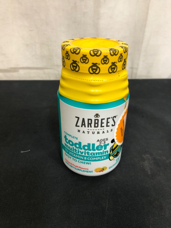 Photo 2 of Zarbee'S Toddler Vitamins, Complete Multivitamin With Vitamin A, C, D3 & B-Complex, Easy To Chew, Gluten, Soy, Nut & Dairy Free, Natural Fruit Flavors, 2-3 Years, 110 Count
 EXP 09/22
