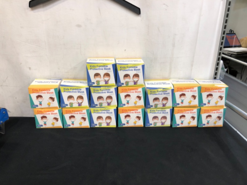 Photo 1 of 16PC LOT,  KIDS FACE MASKS 