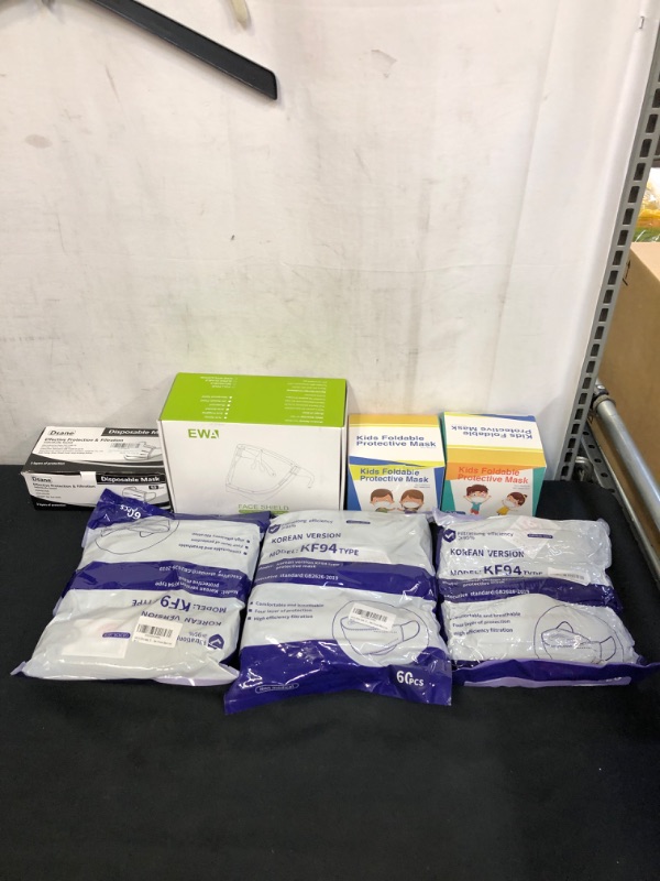 Photo 1 of 7PC LOT, VARIOUS FACE MASKS 