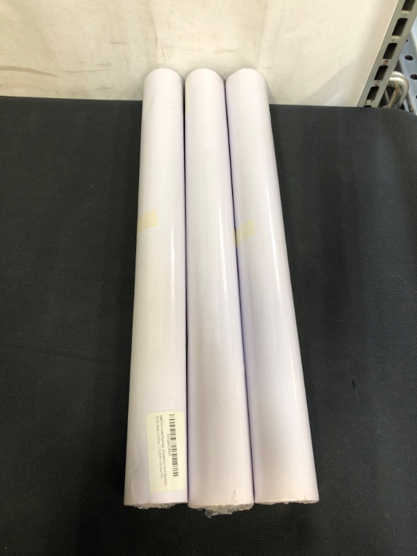 Photo 2 of 15.7"x118"White Wallpaper White Peel and Stick Wallpaper Solid White Self Adhesive Wallpaper Matte White Contact Paper Removable Vinyl Roll for Room Decoration Old Furniture Renovation Waterproof Film
 3 COUNT 