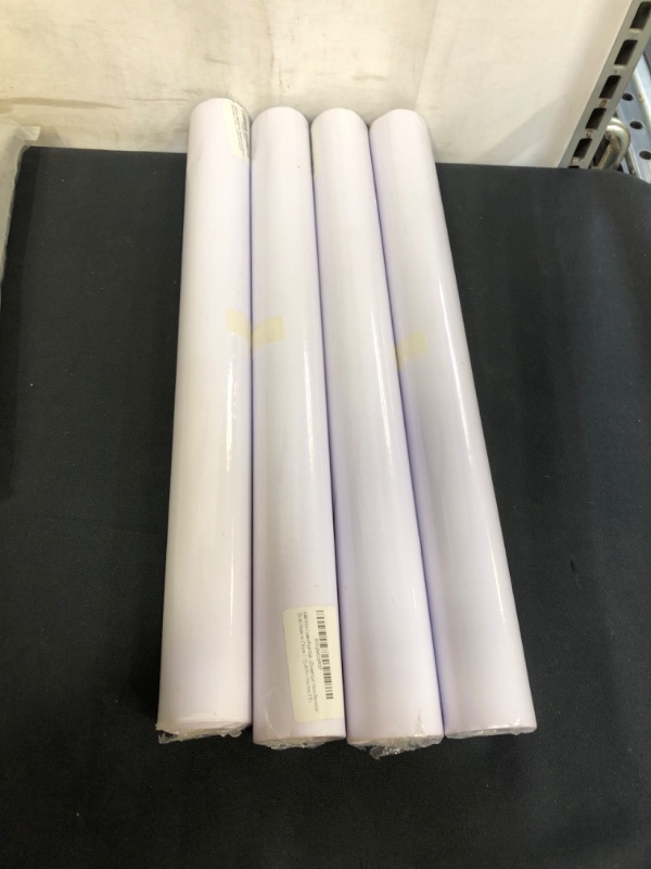 Photo 2 of 15.7"x118"White Wallpaper White Peel and Stick Wallpaper Solid White Self Adhesive Wallpaper Matte White Contact Paper Removable Vinyl Roll for Room Decoration Old Furniture Renovation Waterproof Film
