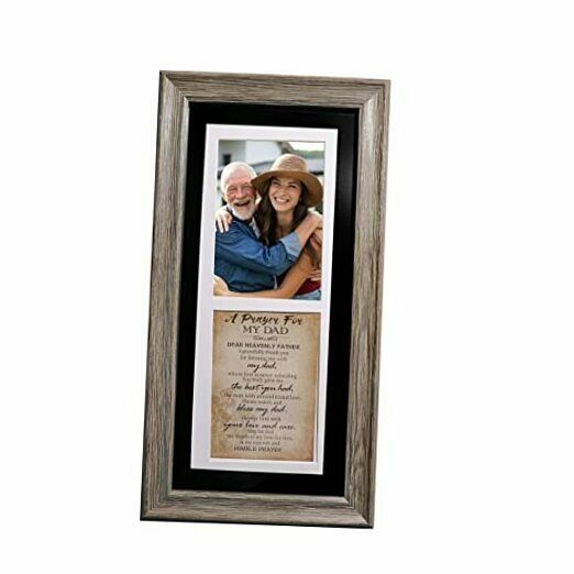 Photo 1 of Dad Gift, Rustic Wood Dad Prayer Frame, Wood Framed Wall Art Decor - Christmas