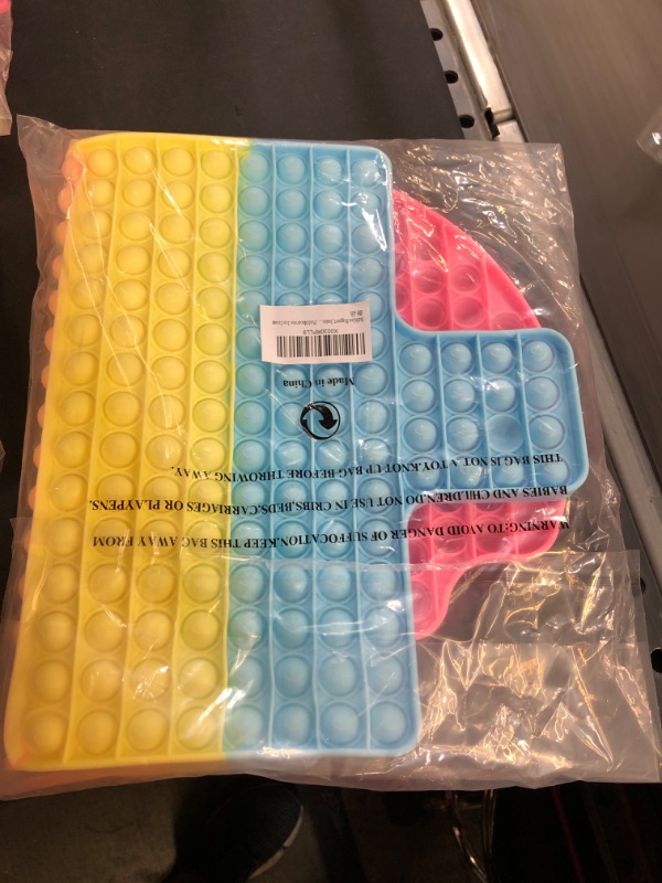 Photo 2 of Bubbles Biggest Jumbo Huge Pop Pops Poppers Sensory Toy, Super Big Extra Large XL Really Giant Mega Rainbow Popet, 1000 2000 100000 50 cm 19.6 inch Gigantic Oversized Push Macarons Ice Cream
