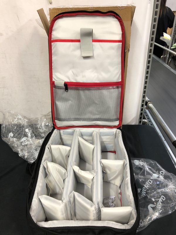 Photo 3 of Beschoi DSLR Camera Backpack Waterproof Camera Bag for SLR/DSLR Camera, Lens and Accessories, Black (Large)
