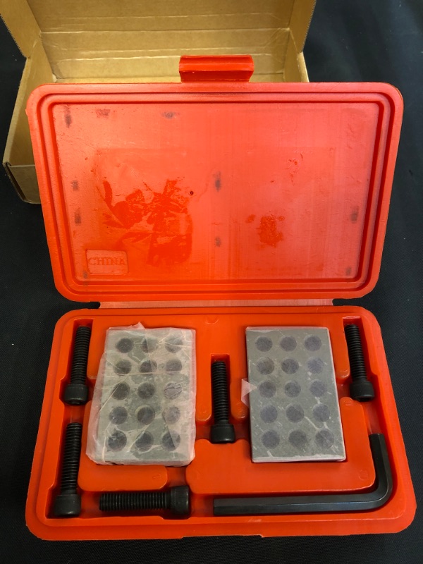 Photo 2 of 1 x 2 x 3 Inch Blocks 0.0001 Ultra Precision 1 x 2 x 3 Blocks Set 23 Hole with Screws Hex Key Plastic Case
