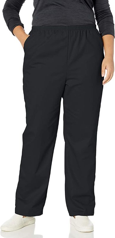 Photo 1 of Chic Classic Collection Women's Plus Cotton Pull-on Pant with Elastic Waist
 SIZE 20W 