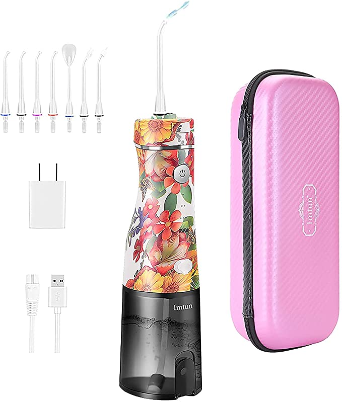 Photo 1 of Cordless Water flosser for Cleaning Teeth: 3 Modes 7 nozzles, IPX7 Waterproof, 5 Hours of Charging for 50 Days, Portable Oral Rinse for Home, Travel, Braces, Bridges, Care
