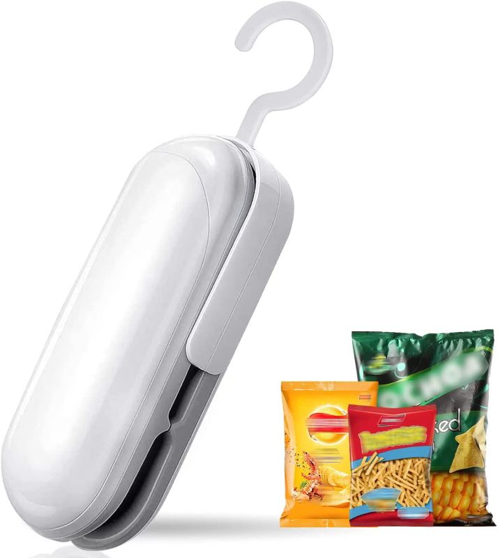 Photo 1 of 2022 AeapYar Mini Bag Sealer, Portable Food Sealer, Handheld Heat Vacuum Sealers, 2 in 1 Heat Sealer and Cutter for Plastic Bag Food Storage
