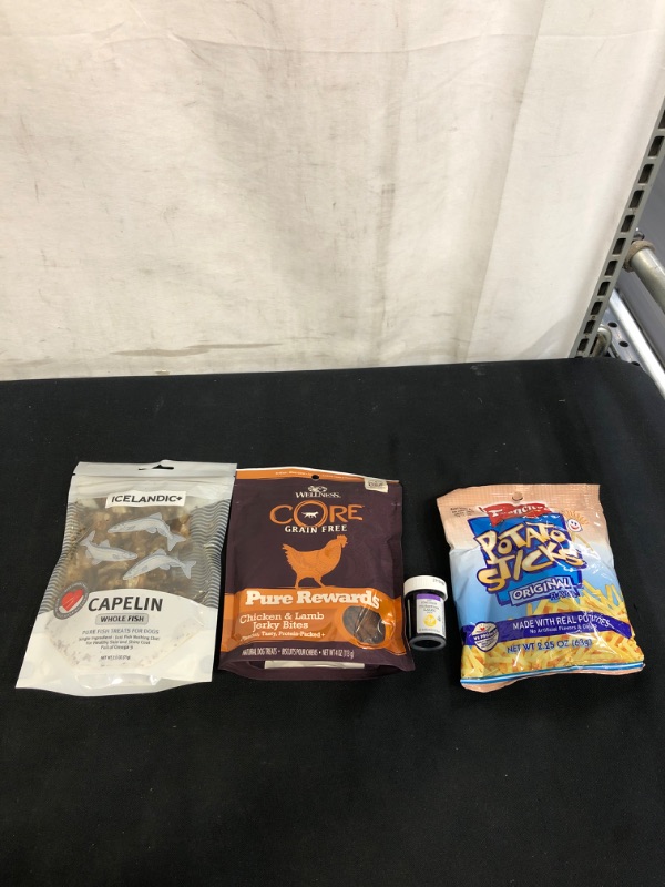 Photo 1 of 2PC FOOD LOT, EXP 06/25/22, 2PC PET TREATS, EXP 07/31/22, 06/23