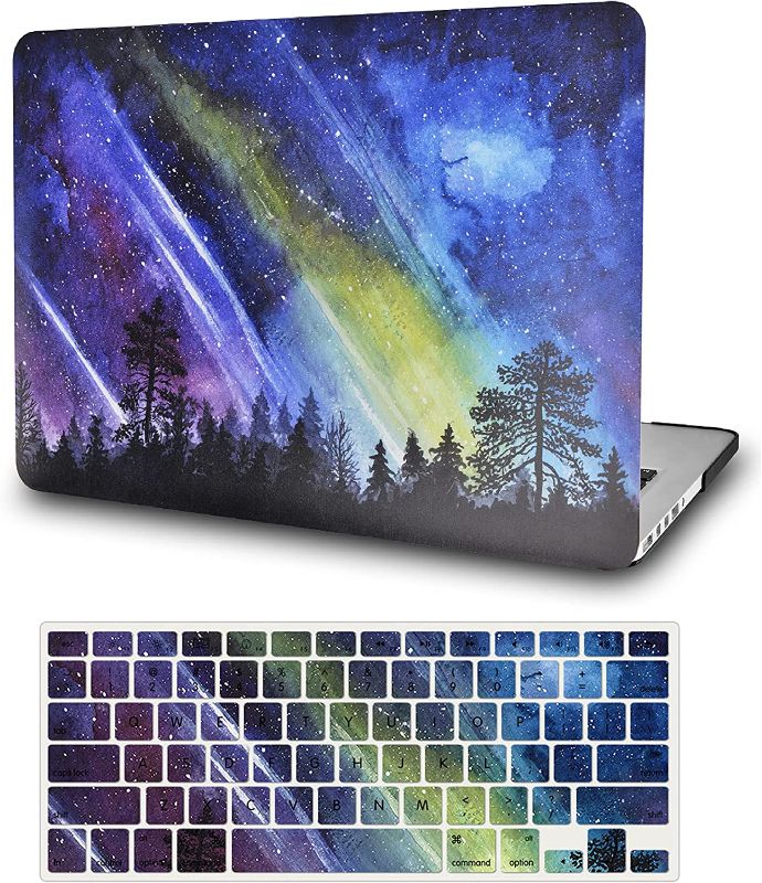 Photo 1 of LASSDOO Compatible with MacBook Air 13 inch Case (2017,2016,2015,2014,2013,2012,2011,2010 Release) A1369/A1466 Plastic Hard Shell + Keyboard Cover (Meteor Shower)
