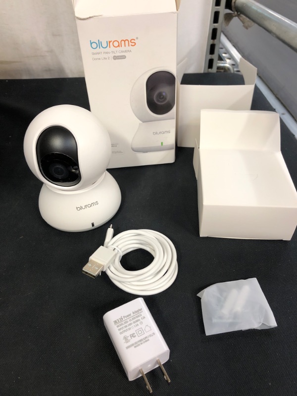 Photo 1 of Security Camera 2K, blurams Baby Monitor Dog Camera 360-degree for Home Security w/ Smart Motion Tracking, Phone App, IR Night Vision, Siren, Works with Alexa & Google Assistant & IFTTT, 2-Way Audio

