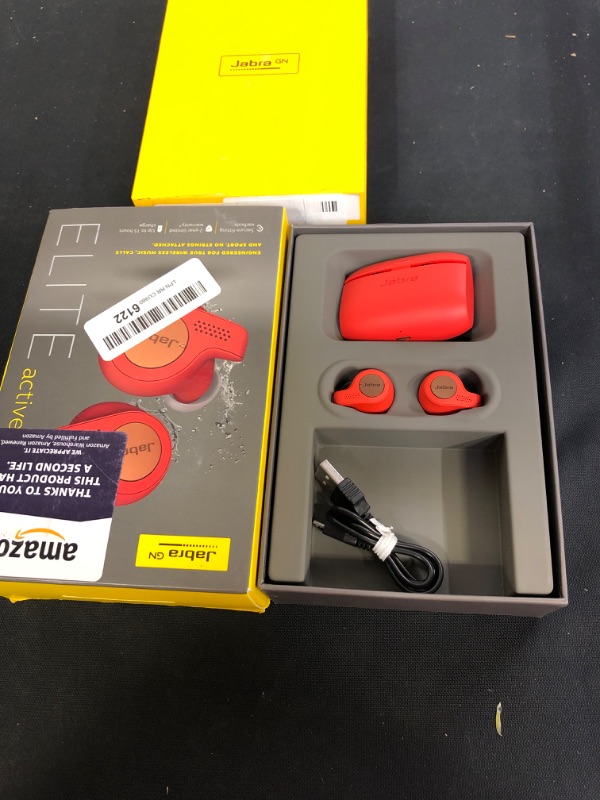 Photo 2 of Jabra - Elite Active 65t True Wireless Earbud Headphones - Red Copper
