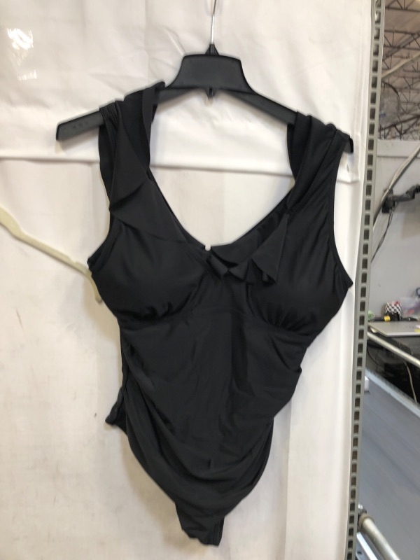 Photo 1 of 1PC BLACK SWIMSUIT, SIZE 2XL 