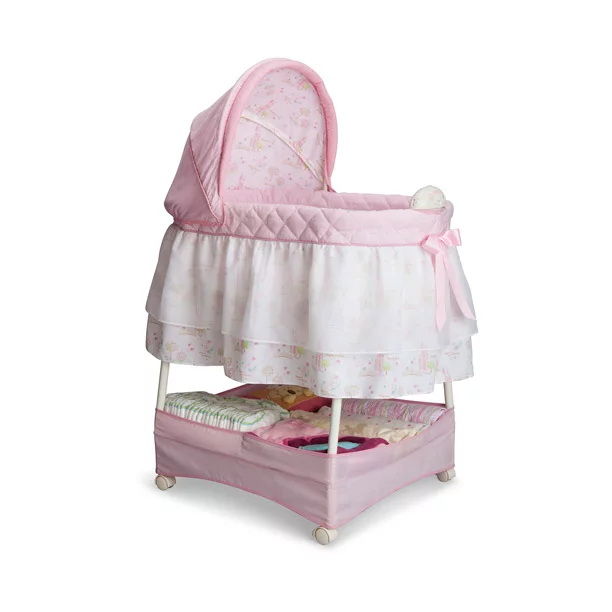 Photo 1 of Delta Children Disney Gliding Bassinet, Pink Princess
