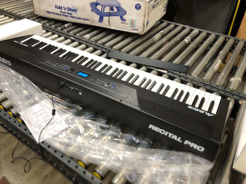 Photo 2 of Alesis Recital Pro | Digital Piano/Keyboard & RockJam Xfinity Heavy-Duty, Double-X, Pre-Assembled