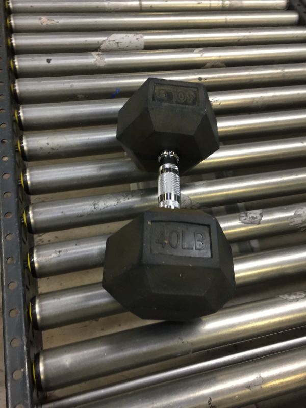 Photo 2 of Balancefrom Rubber Encased Hex Dumbbell  
