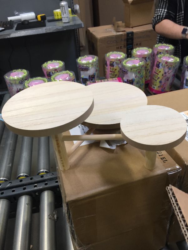 Photo 1 of 6------ 3 TIER WOODEN PLANT STANDS 