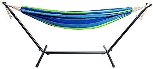 Photo 1 of BalanceFrom Double Hammock with Space Saving Steel Stand and Portable Carrying Case, 450-Pound Capacity----MISSING CARRYING CASE -------------
