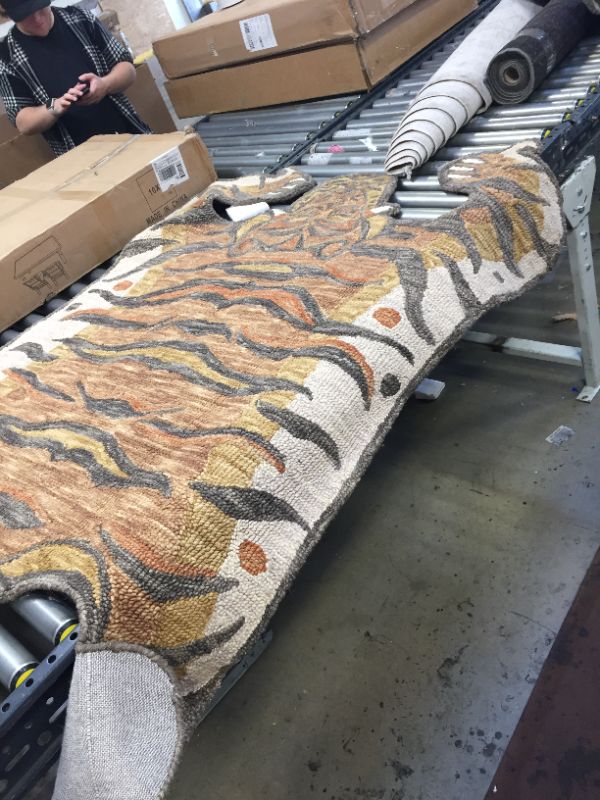 Photo 1 of Loloi Feroz X Justina Blakeney Collection Area Rug, 4'0" x 6'0", Gold---cleaning needed ----
