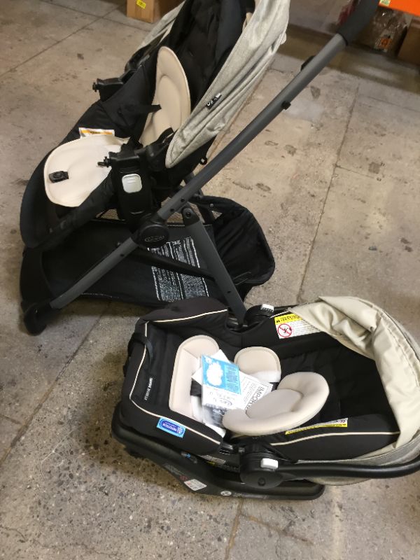 Photo 3 of Graco Modes Element LX Travel System | Includes Baby Stroller with Reversible Seat, Extra Storage, Child Tray, One Hand Fold and SnugRide® 35 Lite LX Infant Car Seat, Lynwood
