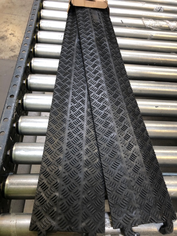 Photo 1 of 80 Inch B07WRSN564 Pyle PCBLCO101X 80 Inch Double Ramp Rubber Floor Cord Concealer - 1 Channel Heavy Duty Cable Protector Wire/Hose/Pipe Hider Driveway Protective Covering Armor (Pack of 2)
