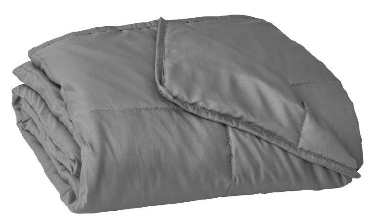 Photo 1 of 48"x72" Essentials Weighted Blanket Gray - Tranquility 12lbs

