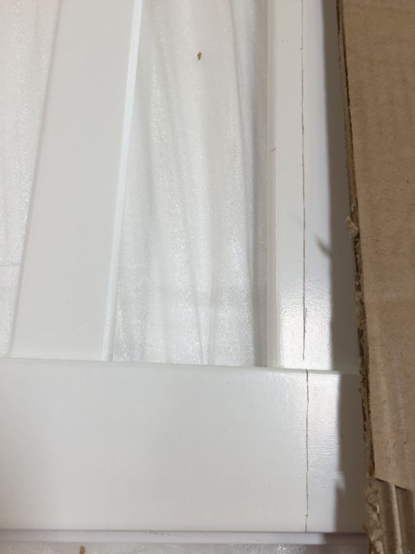 Photo 1 of Dream On Me Aden 4 in 1 Convertible Mini Crib, White------there is a deep scratch on one of the sides -------