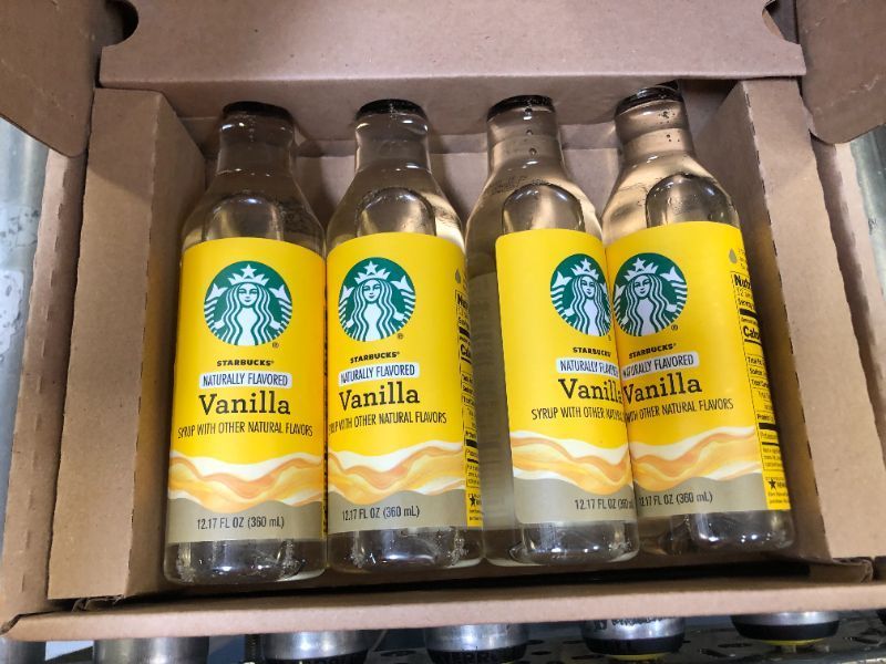 Photo 2 of Starbucks Naturally Flavored Coffee Syrup, Vanilla, Pack of 4 best by 26 MAY 2022
