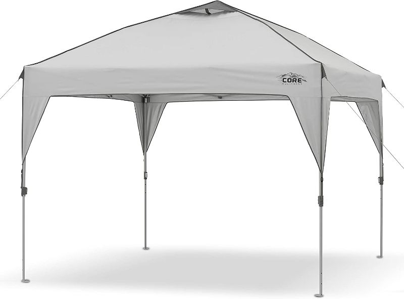 Photo 1 of Core 10' x 10' Instant Shelter Pop-Up Canopy Tent with Wheeled Carry Bag-----missing canopy cover and minor damage to the carrying case -------sale for parts only --------
